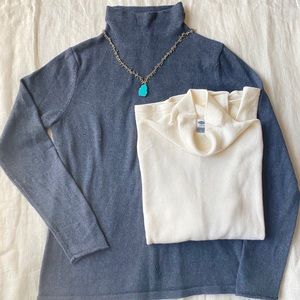Two Super-soft Lightweight Long-Sleeve Old Navy Sweaters - Large